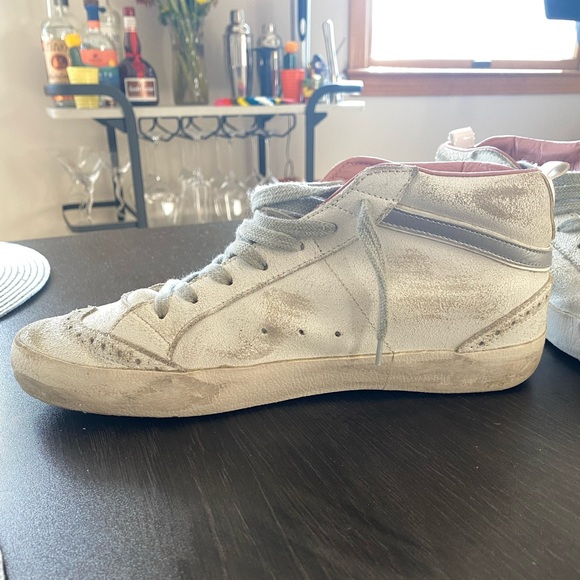 Authentic LIKE NEW Golden Goose White & Pink Mid Star Sneakers Size 39 / US 9 - Picture 6 of 12